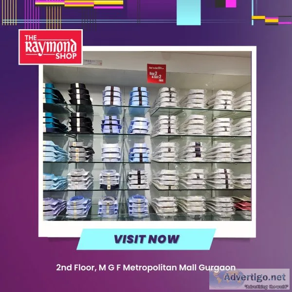 The raymond shop in mgf metropolitan mall, gurgaon | the raymond