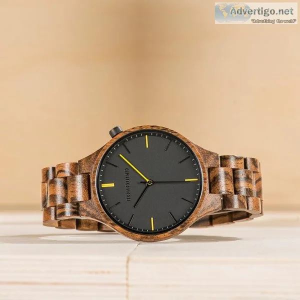 Stylish walnut wooden watch for men in south africa