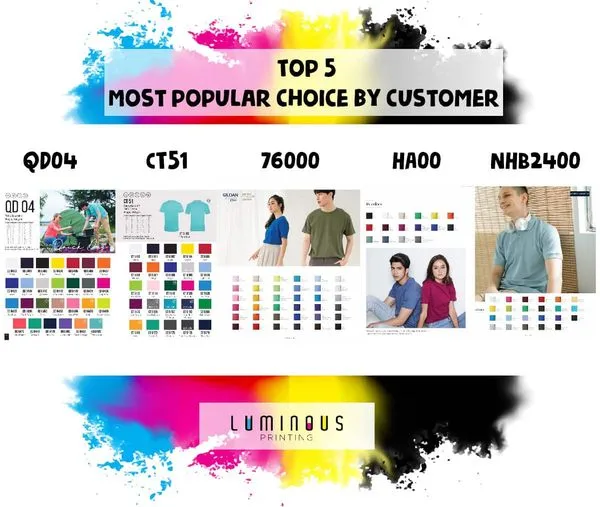T shirt printing singapore | custom t-shirt printing - luminous 