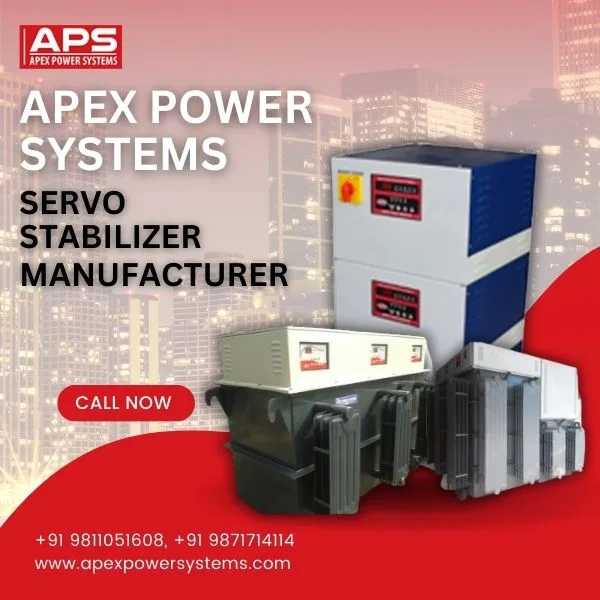 Apex power systems: your trusted servo stabilizer manufacturer