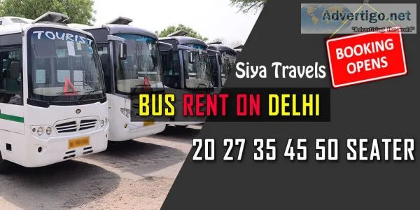 Luxury a/c bus on rent in delhi