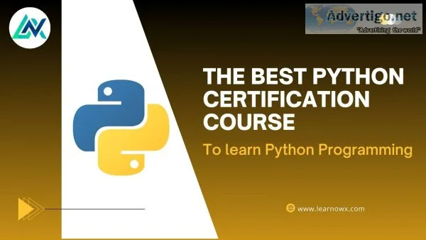 Best python certification course to learn python programming