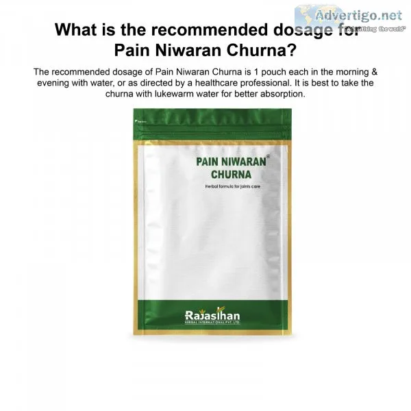 Rajasthan herbals pain niwaran churna for joint pain