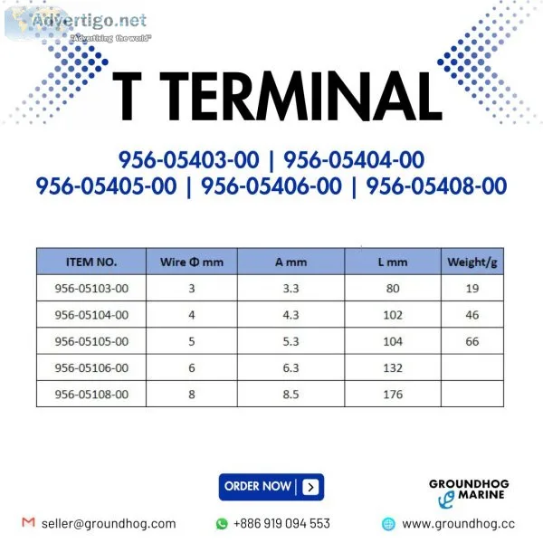 Marine boat t terminal // stainless steel terminal for boat mari