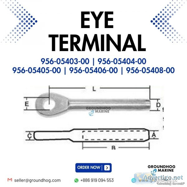 Boat eye terminal // marine boat eye terminal // stainless steel