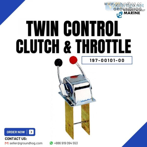 Boat twin control clutch and throttle // twin lever dual engine 