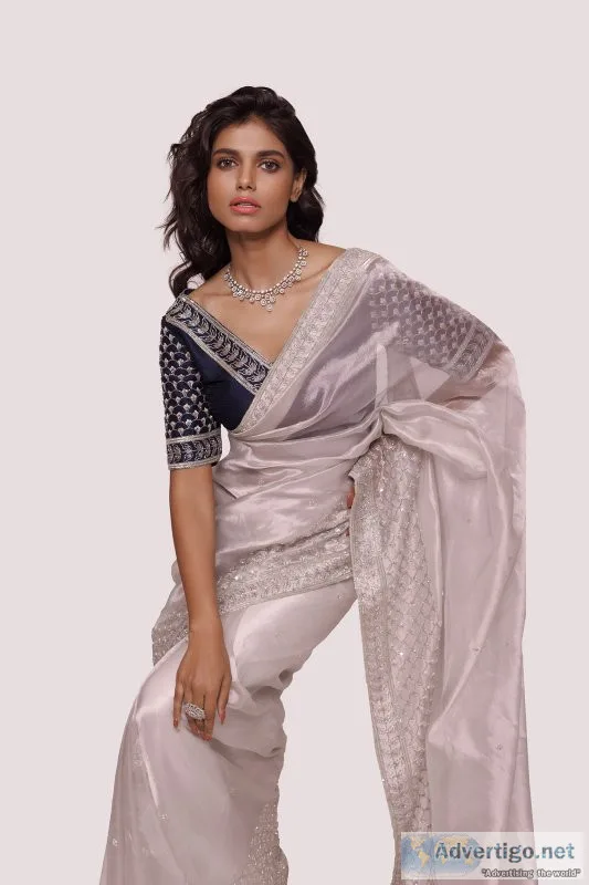 Designer tissue sarees