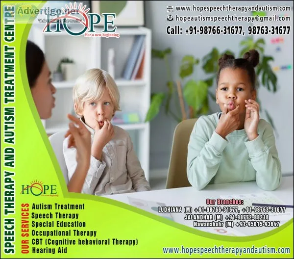 Speech therapy centre jalandhar, nawan shahr, ludhiana, speech t