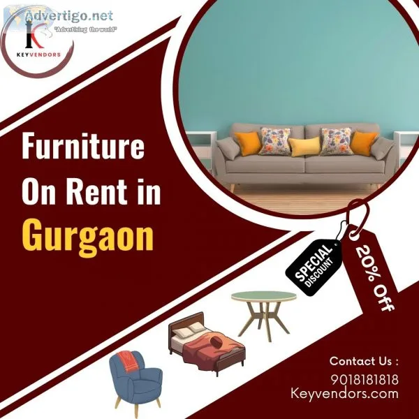Premium Furniture on Rent in Gurgaon with Free Delivery-Keyvendo