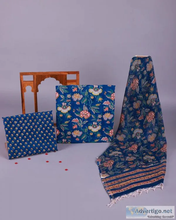 Unstitched suits for women online shopping at jaipuri adaah: dis