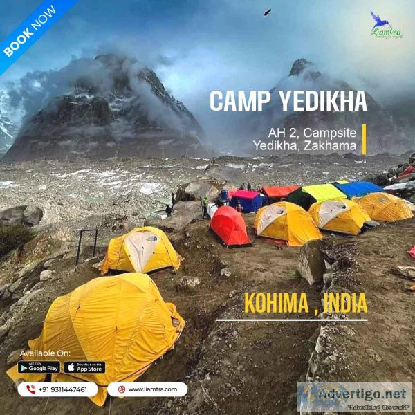 Camp yedikha in kohima - best stay near hornbill