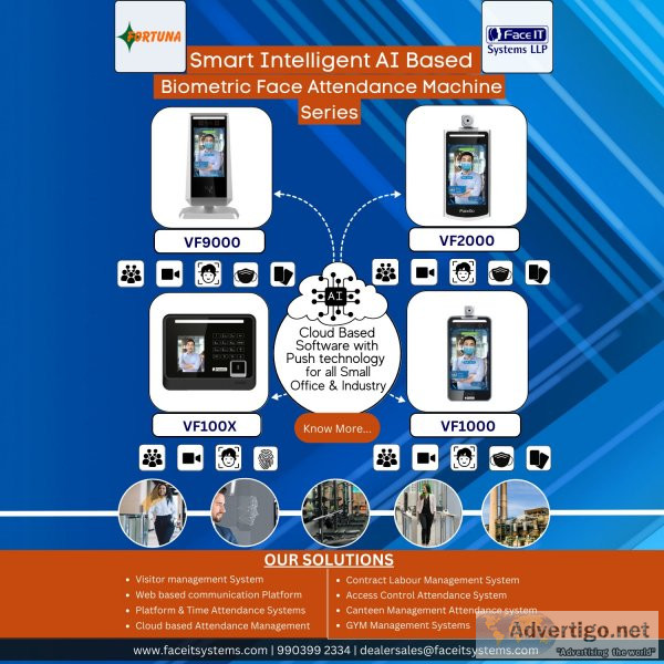 Ai based biometric face attendance systems & machines in india