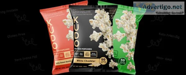 Healthy snacking made easy with guilt free protein popcorn