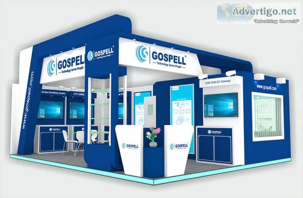 Captivating 3d exhibition stand design for professional business