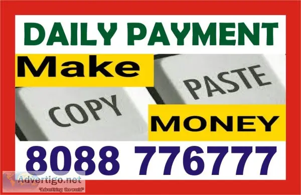 Data entry jobs | online copy paste work | daily income | 1564 |