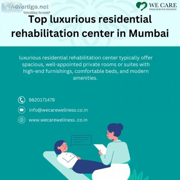 Top luxurious residential rehabilitation center in mumbai