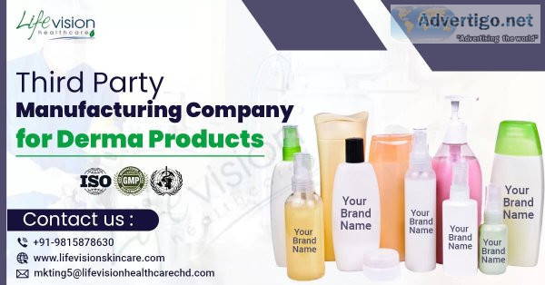 Top third party manufacturing company of dermatology