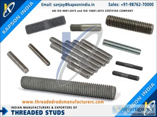 Threaded rods & thread bars manufacturers exporters in india htt