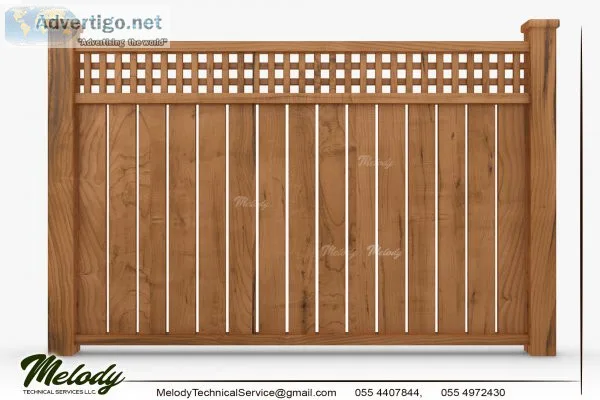 Wooden fence Dubai