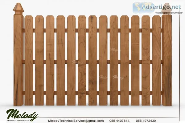 Wooden fence Dubai