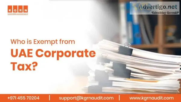 Who is exempt from uae corporate tax?