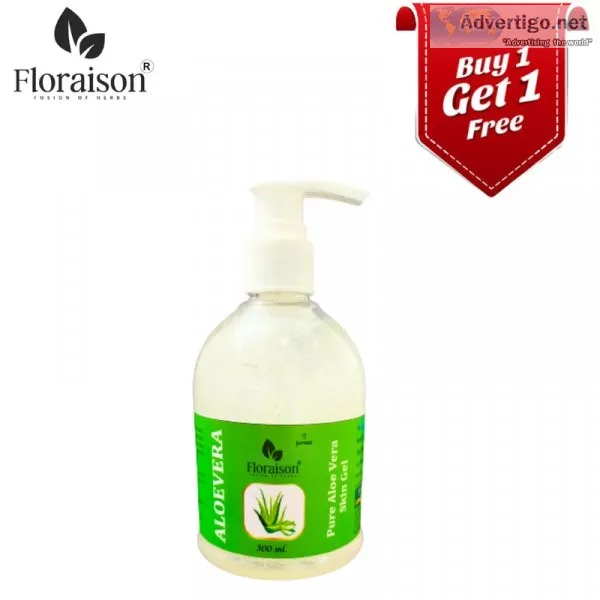 Floraison ayurvedic aloe vera gel 300ml for face, hair & skin