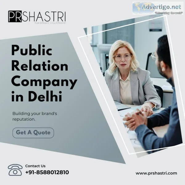 Promote your brand with the best public relations agency based i
