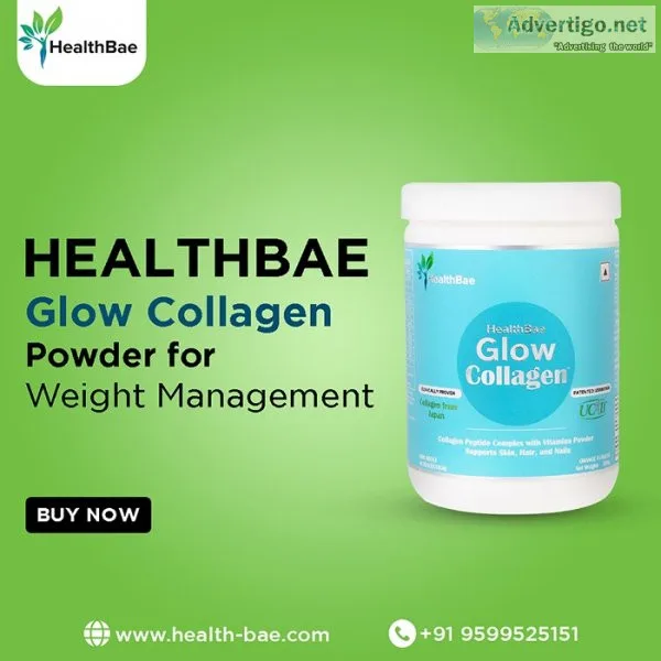Healthbae glow collagen powder for weight management