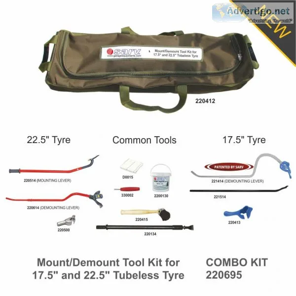 Truck tyre changing tools