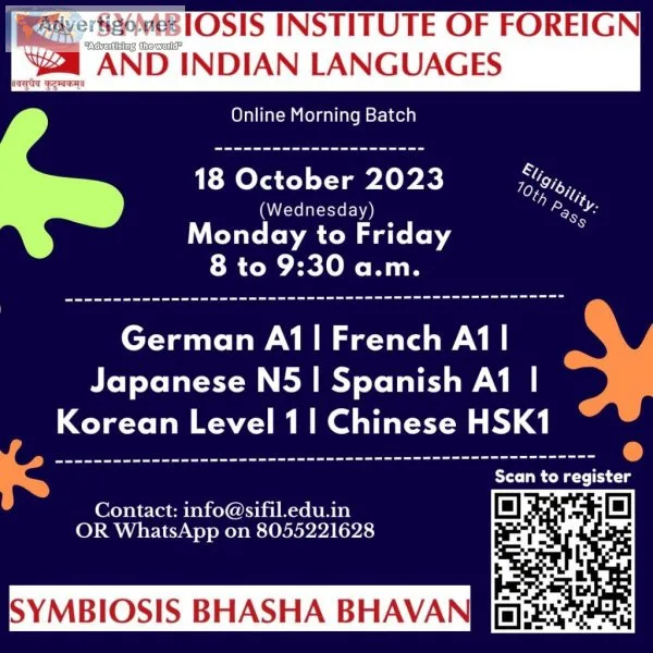 Spanish language course in pune - symbiosis sifil