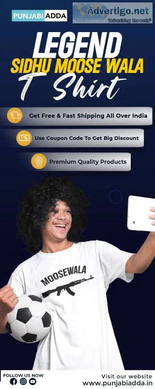 Legendary sidhu moose wala t shirt at punjabi adda