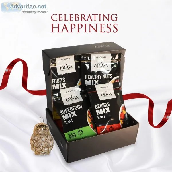 Healthy trail mixes gift hamper for corporate gifts