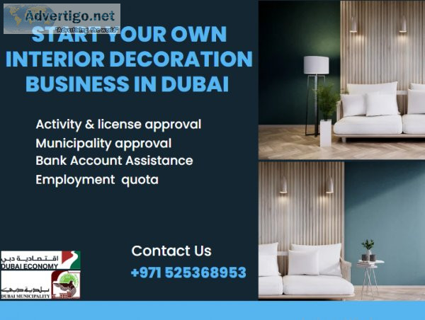 Start your own interior decoration business in dubai