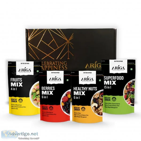Healthy trail mixes gift hamper for corporate gifts