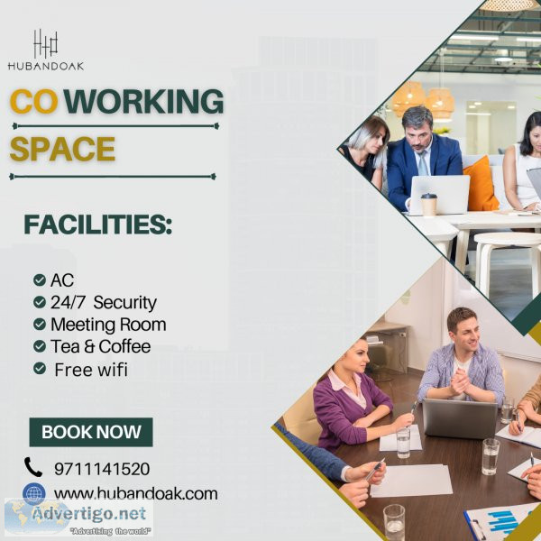 Shared workplace office space rent in delhi