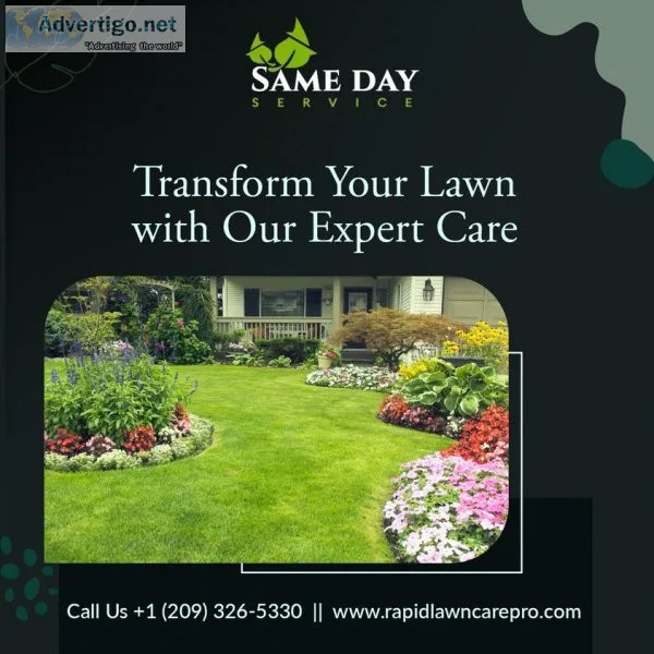 Lawn maintenance services & lawn mowing services stockton, ca