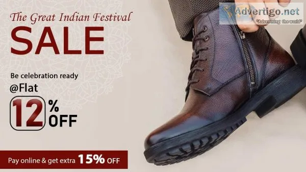 Nubuck leather shoes for men - Get Flat 12 Percent Off
