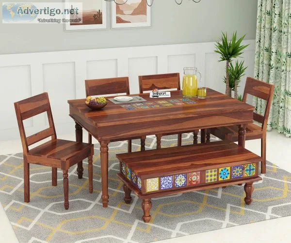 Buy Sheesham Wood Dining Table Online @Upto 50% OFF - Jodhpuri F