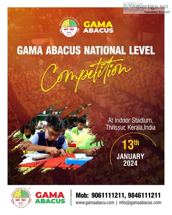 Gama abacus is the best online abacus classes in kerala