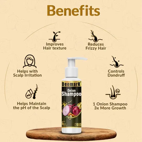 Onion shampoo for natural hair growth & dandruff control