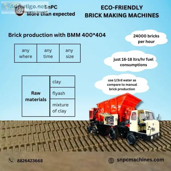 Eco-friendly brick making machine