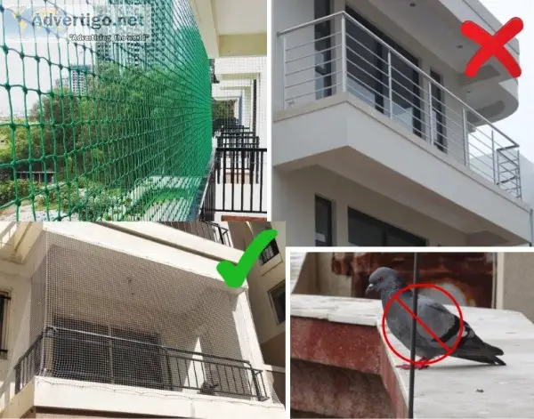 Pigeon net services near me | expert pigeon net installation