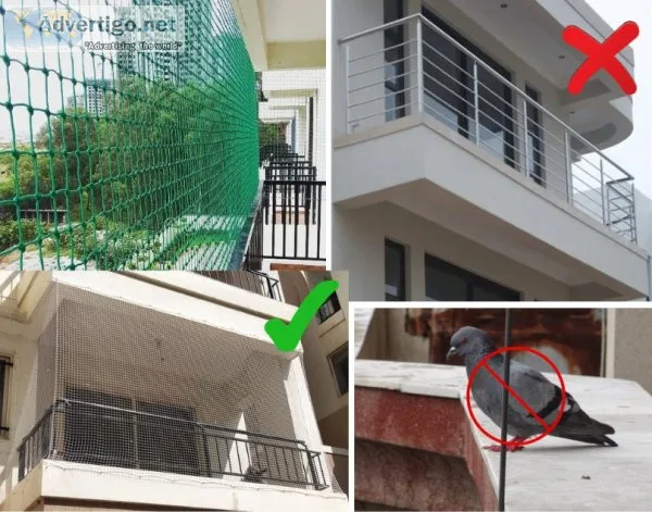 Pigeon net services near me | expert pigeon net installation