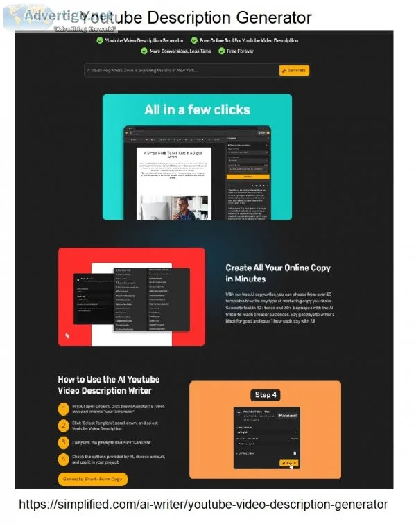 Youtube video description generator: supercharge your channel