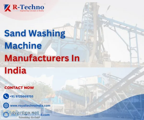 Sand Washing Equipment Manufacturer & Suppliers in India