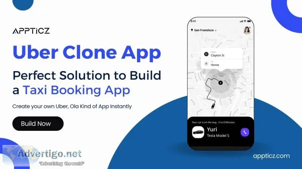 Uber clone app - perfect solution to build taxi booking app