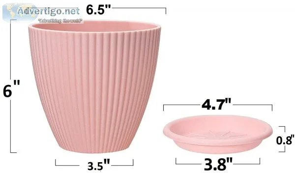 Plastic flower pot