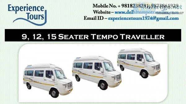 12 seater tempo traveller booking in delhi