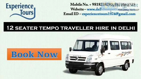 12 seater tempo traveller booking in delhi