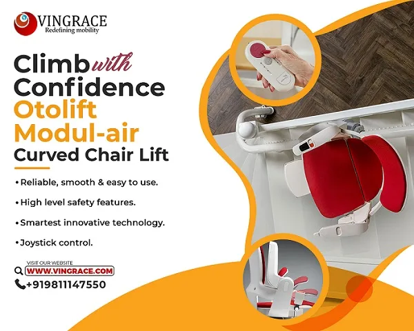 Climb with confidence otolift modul-air curved chair lift at vin